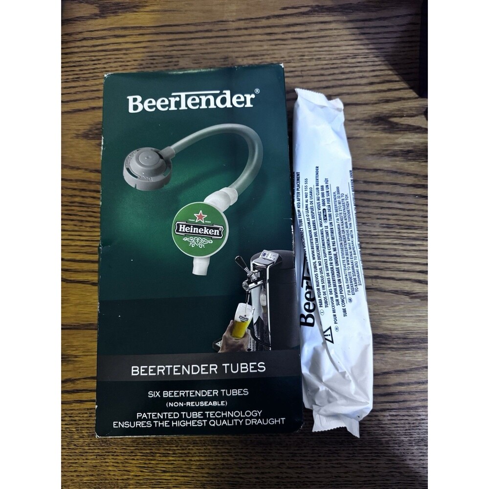 Heineken Krups Beertender Tubes New Open Box 7 Sealed Tubes